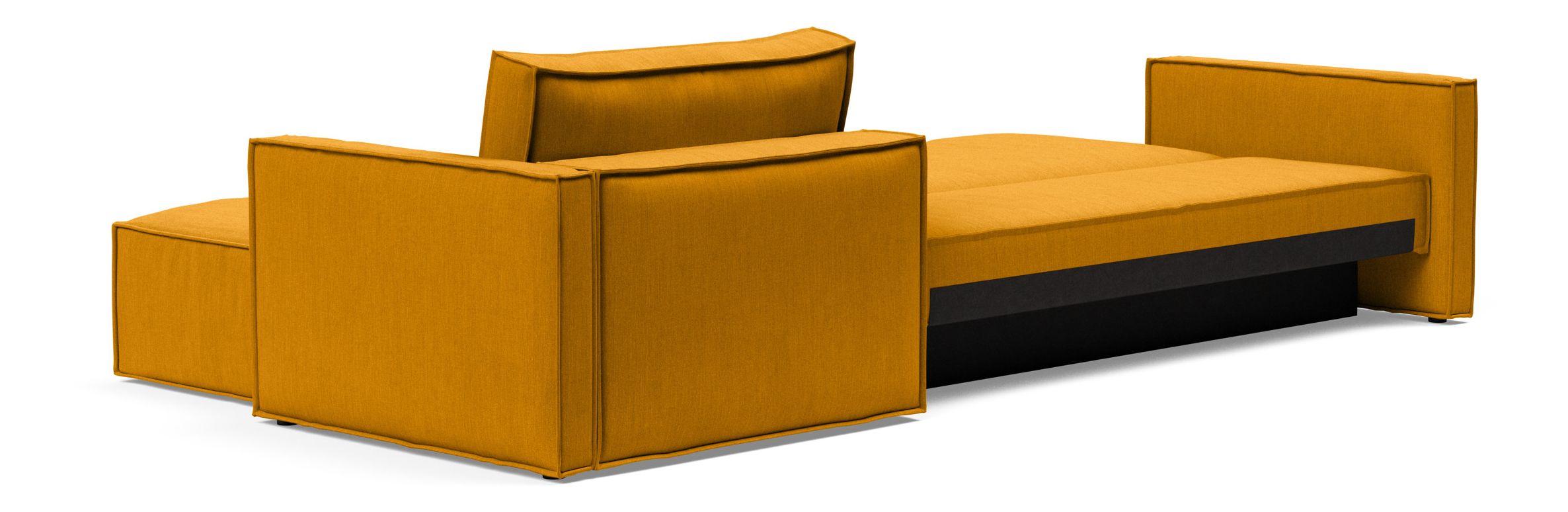 Newilla Reversible Storage Sleeper Sectional w/ Slim Arm Rests