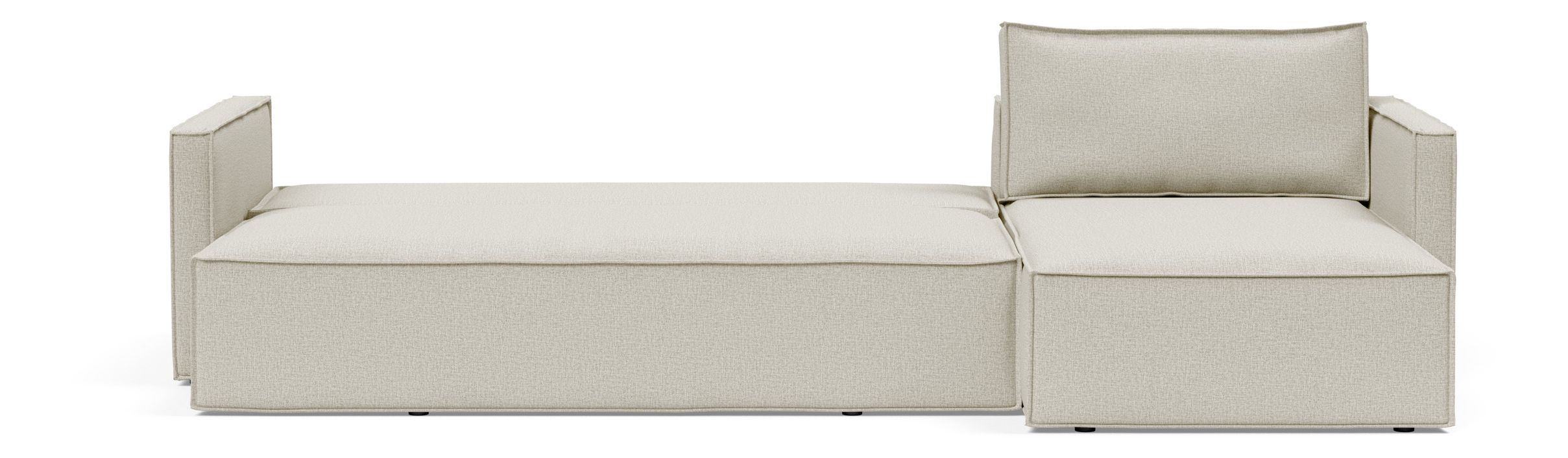 Newilla Reversible Storage Sleeper Sectional w/ Slim Arm Rests