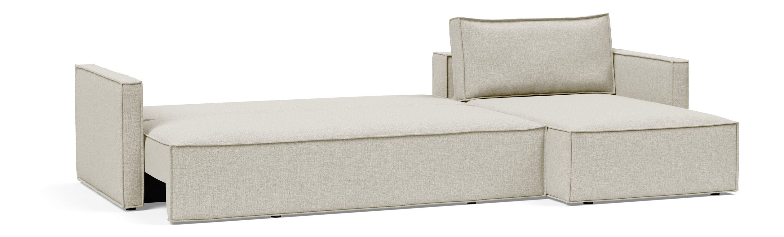 Newilla Reversible Storage Sleeper Sectional w/ Slim Arm Rests