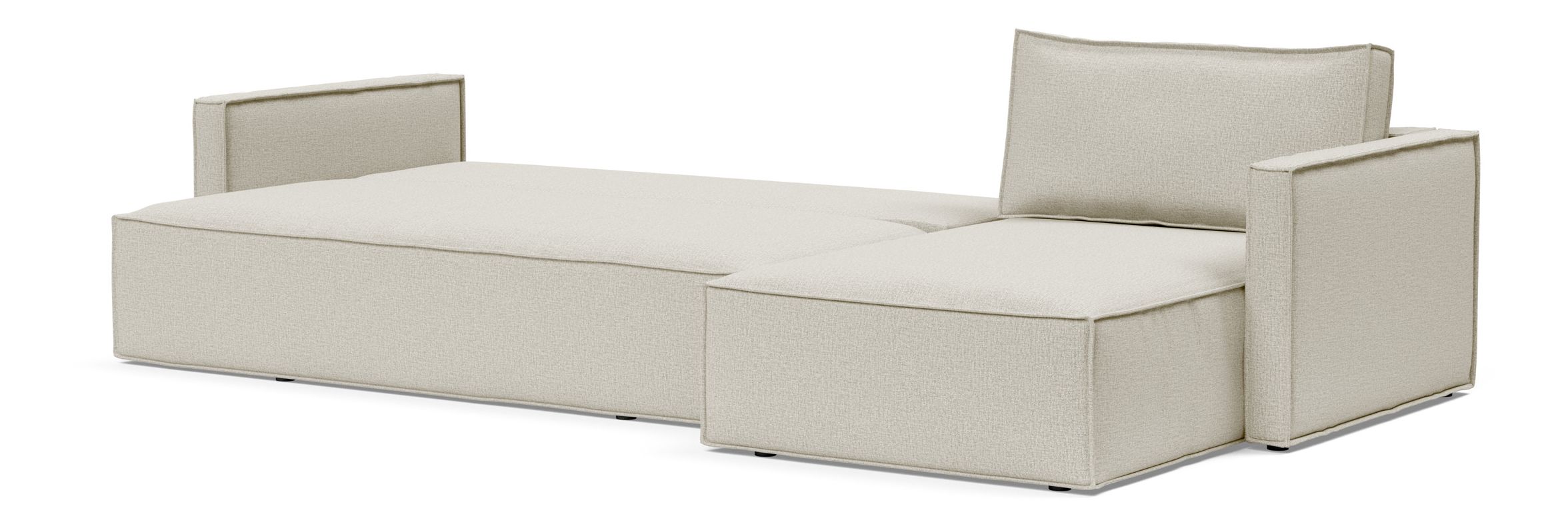 Newilla Reversible Storage Sleeper Sectional w/ Slim Arm Rests