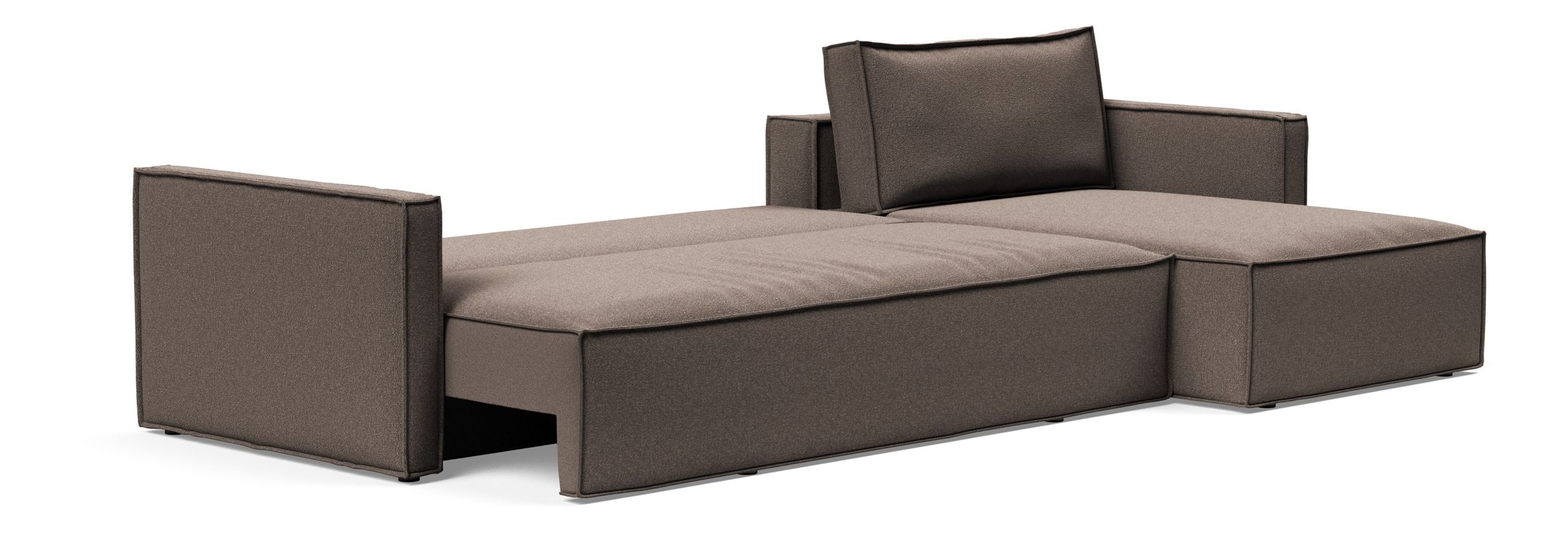 Newilla Reversible Storage Sleeper Sectional w/ Slim Arm Rests
