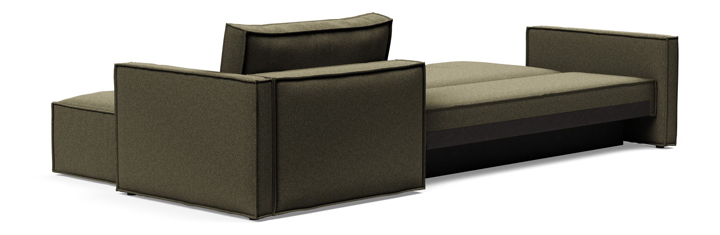 Newilla Reversible Storage Sleeper Sectional w/ Slim Arm Rests