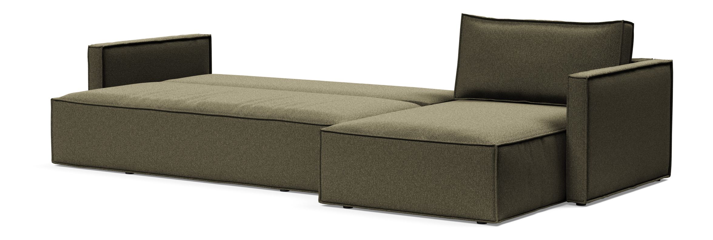 Newilla Reversible Storage Sleeper Sectional w/ Slim Arm Rests