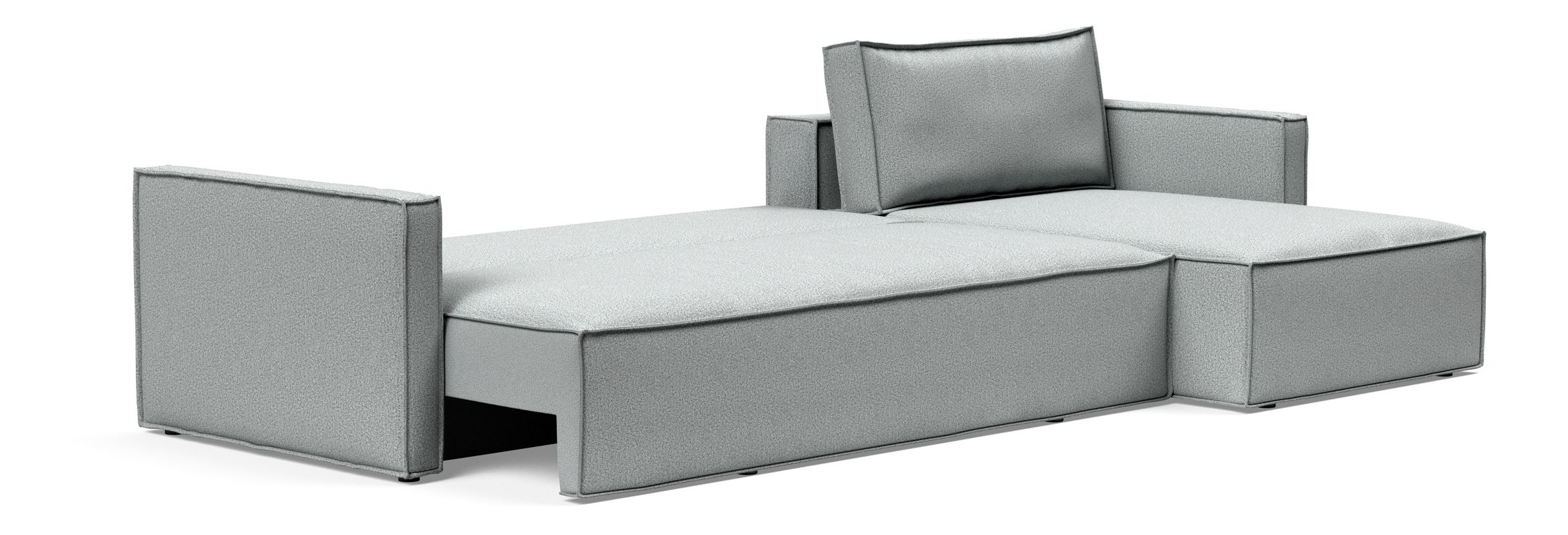 Newilla Reversible Storage Sleeper Sectional w/ Slim Arm Rests
