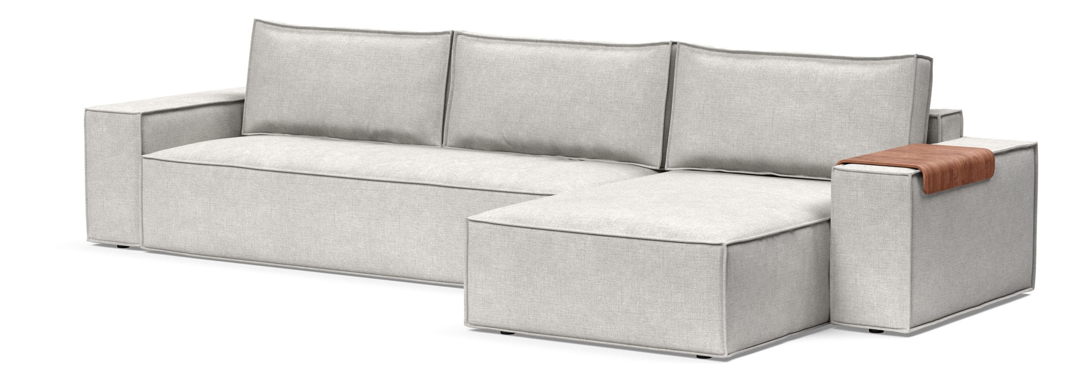 Newilla Reversible Storage Sleeper Sectional w/ Wide Arm Rests