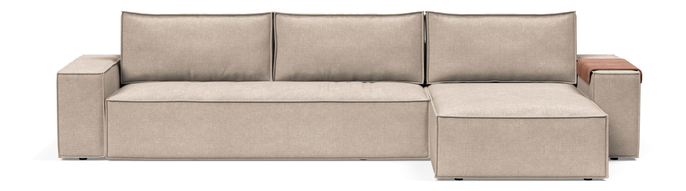 Newilla Reversible Storage Sleeper Sectional w/ Wide Arm Rests