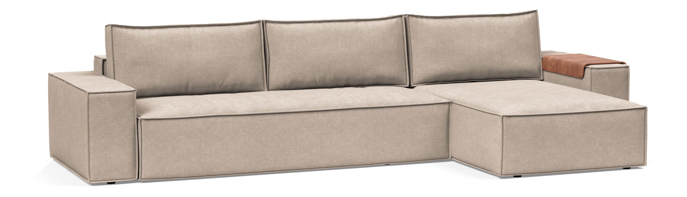 Newilla Reversible Storage Sleeper Sectional w/ Wide Arm Rests