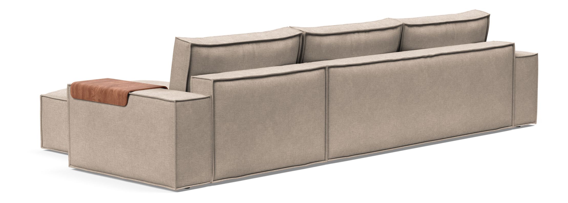Newilla Reversible Storage Sleeper Sectional w/ Wide Arm Rests