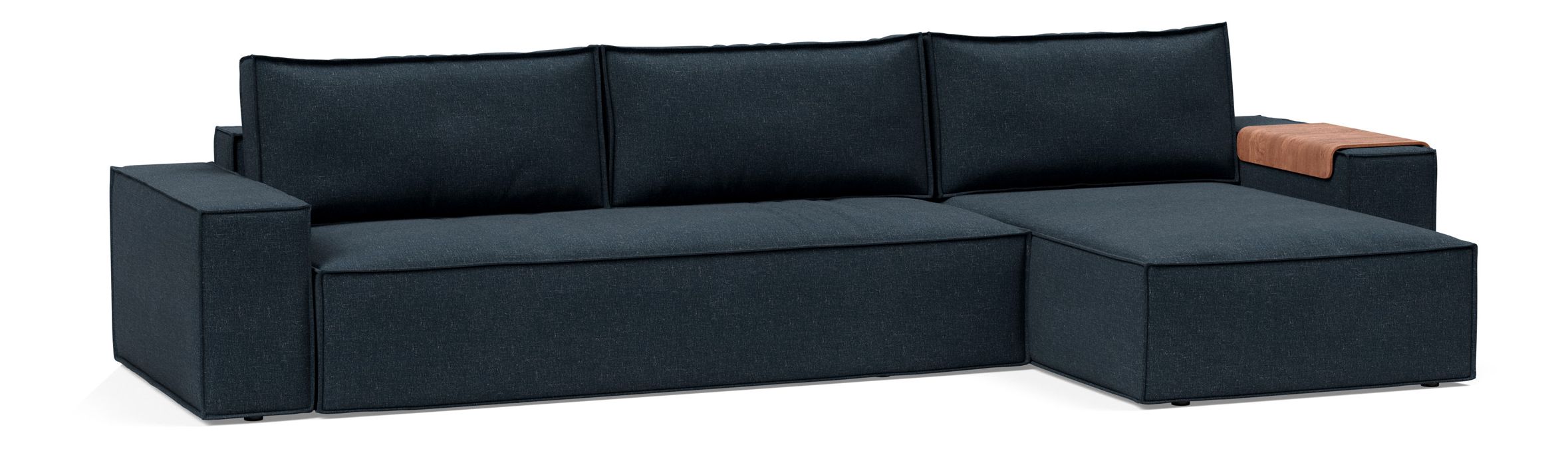 Newilla Reversible Storage Sleeper Sectional w/ Wide Arm Rests