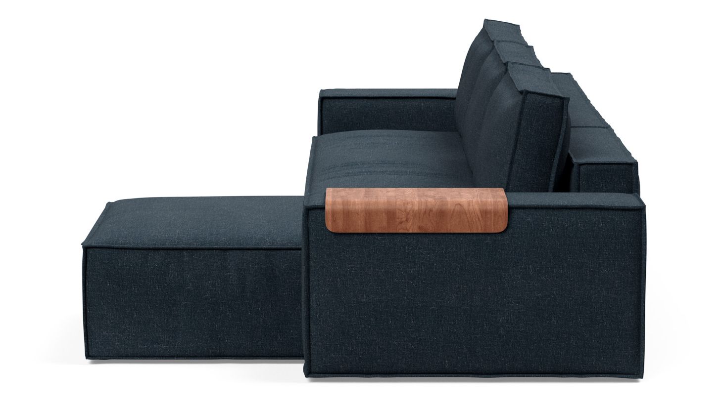 Newilla Reversible Storage Sleeper Sectional w/ Wide Arm Rests
