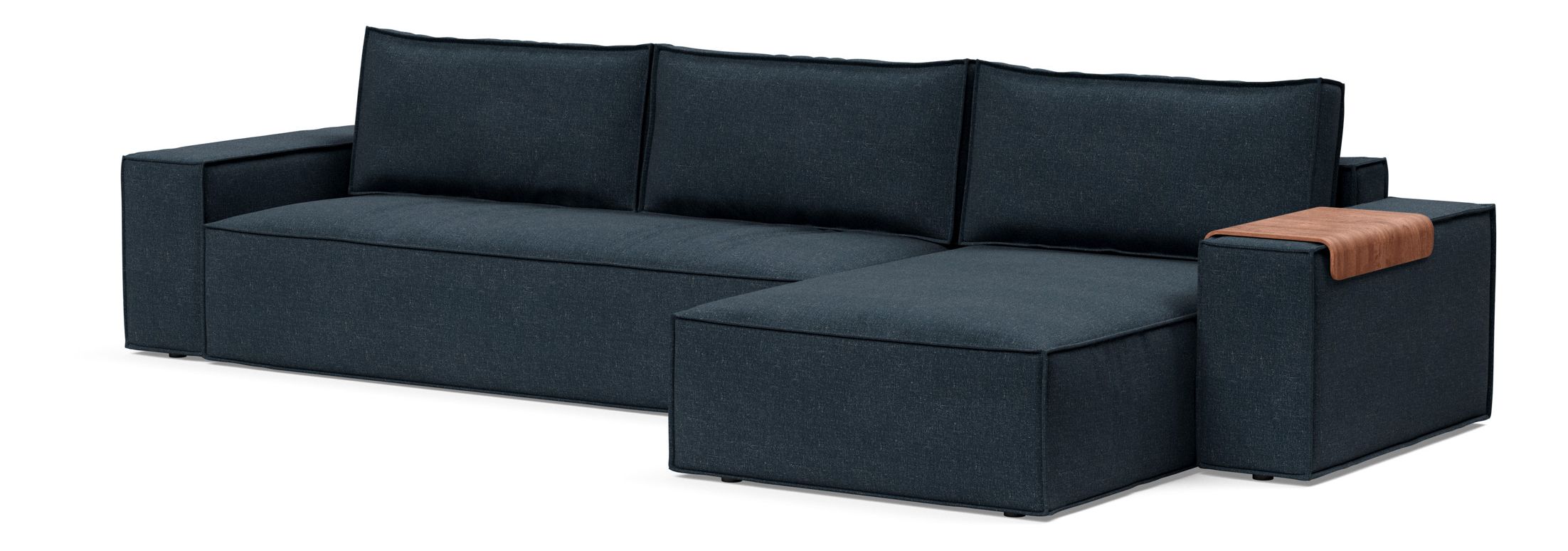 Newilla Reversible Storage Sleeper Sectional w/ Wide Arm Rests