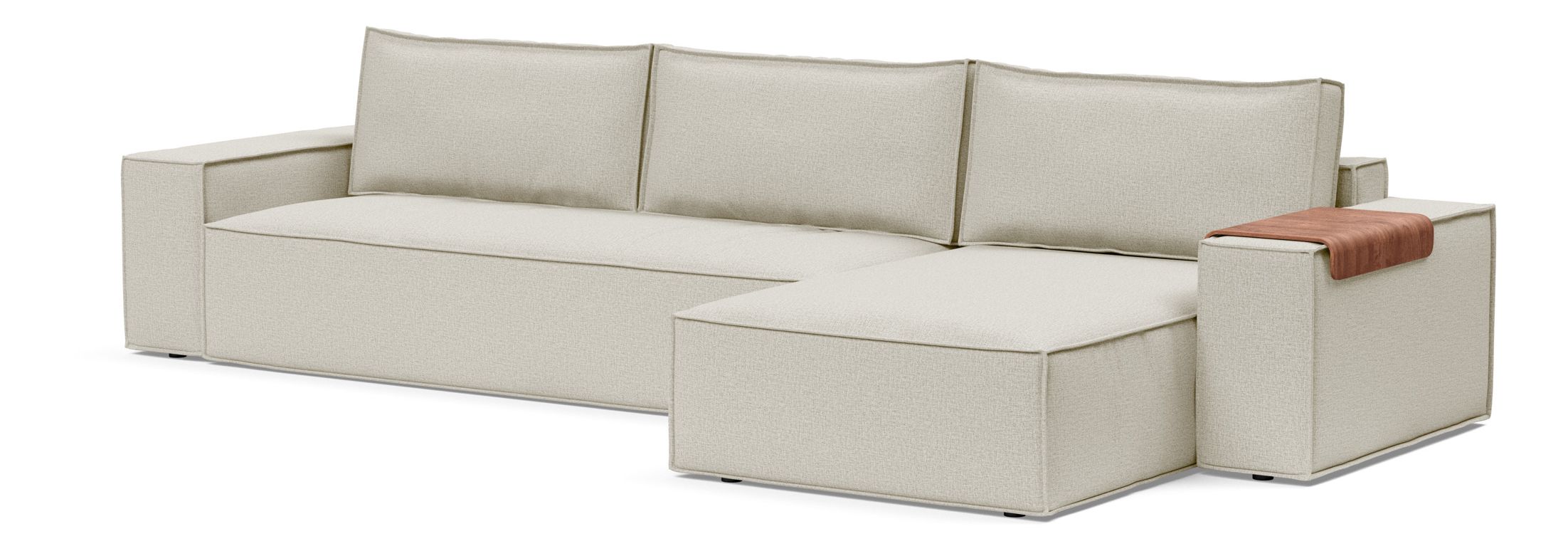 Newilla Reversible Storage Sleeper Sectional w/ Wide Arm Rests