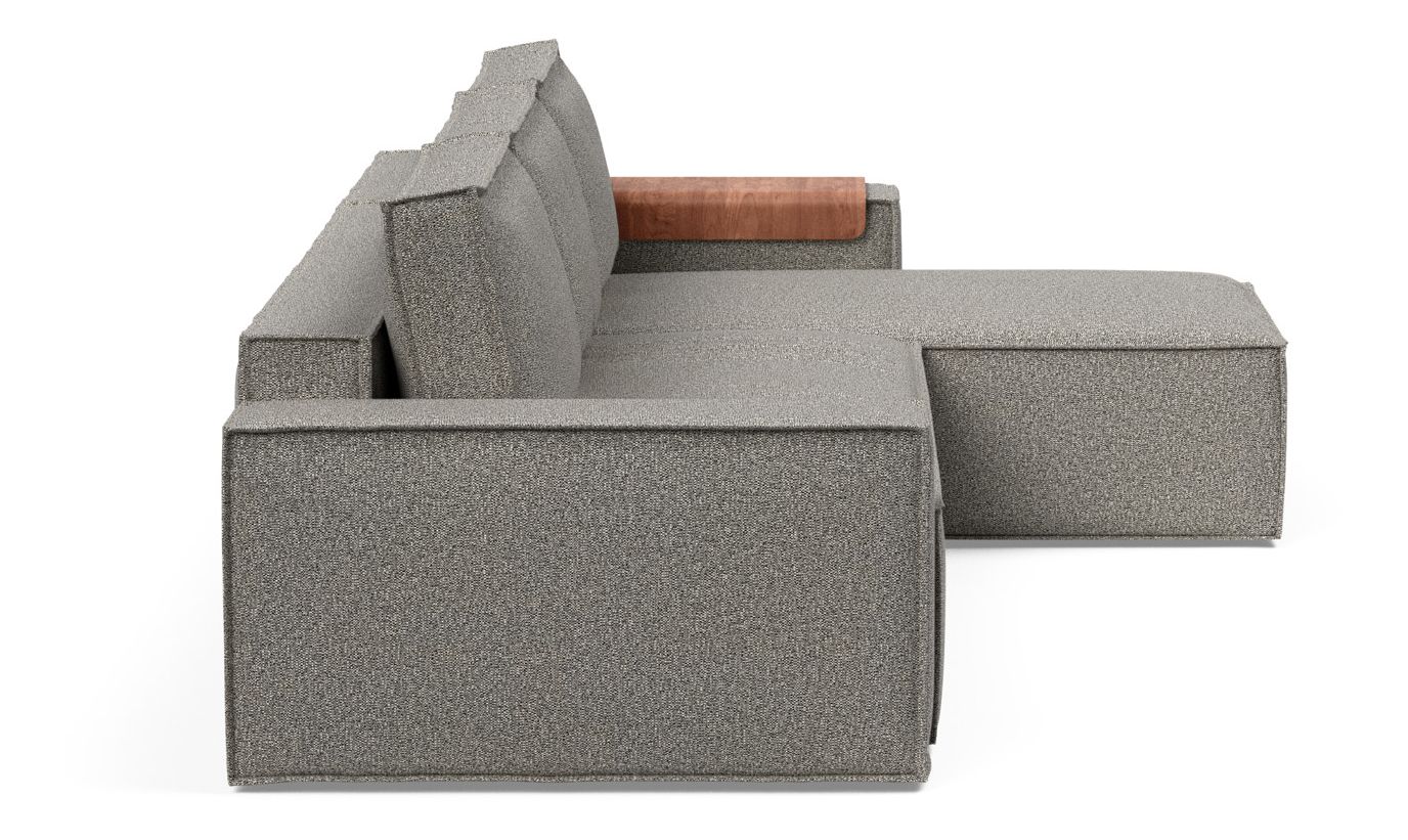 Newilla Reversible Storage Sleeper Sectional w/ Wide Arm Rests