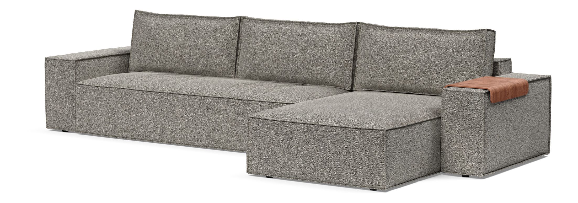 Newilla Reversible Storage Sleeper Sectional w/ Wide Arm Rests
