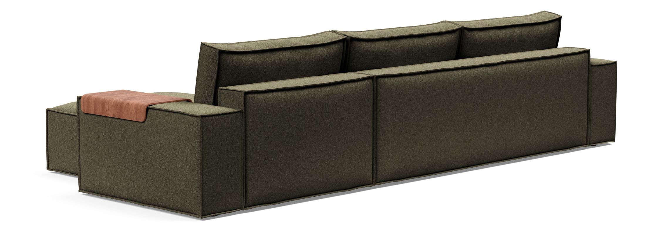 Newilla Reversible Storage Sleeper Sectional w/ Wide Arm Rests