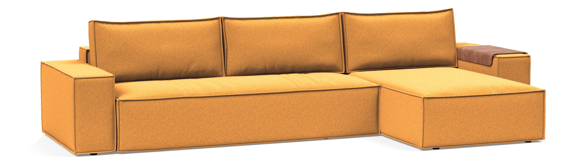 Newilla Reversible Storage Sleeper Sectional w/ Wide Arm Rests