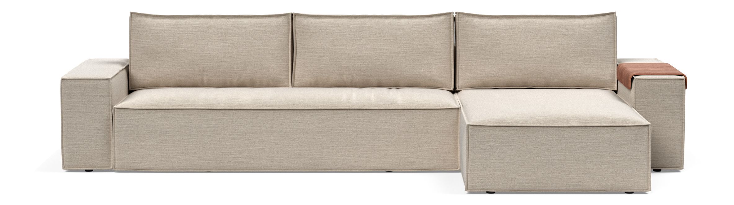 Newilla Reversible Storage Sleeper Sectional w/ Wide Arm Rests