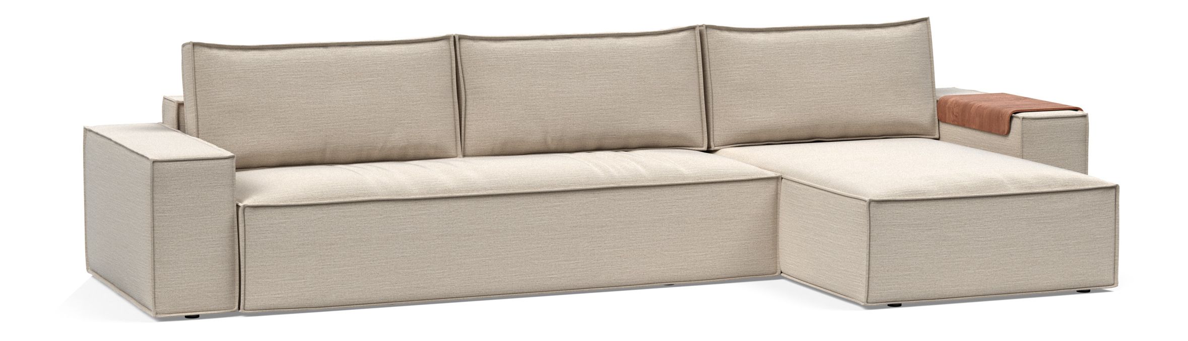 Newilla Reversible Storage Sleeper Sectional w/ Wide Arm Rests