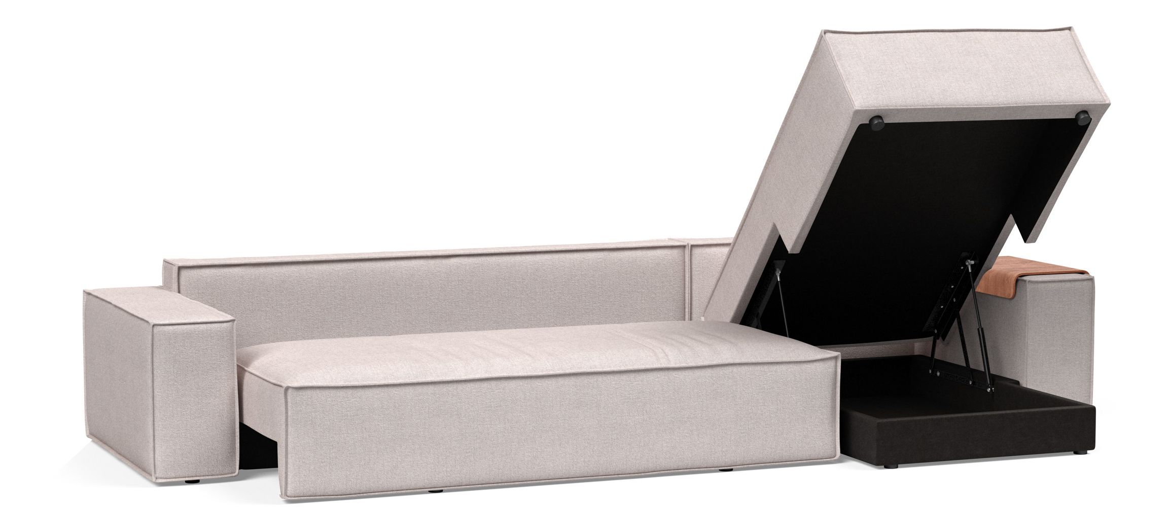 Newilla Sofa Bed with Lounger Reversable