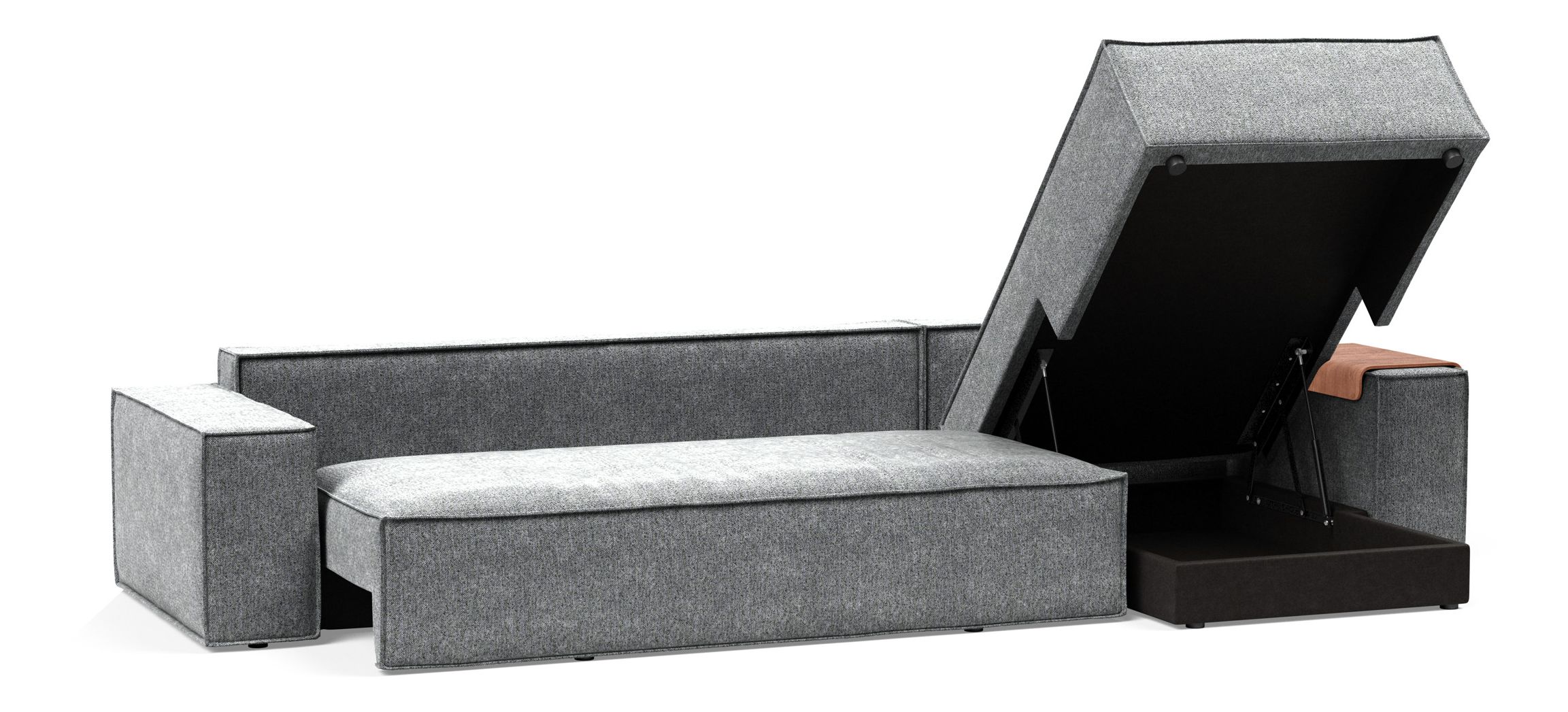 Newilla Sofa Bed with Lounger Reversable