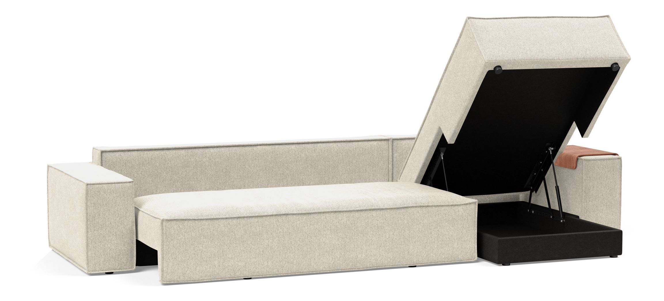 Newilla Sofa Bed with Lounger Reversable