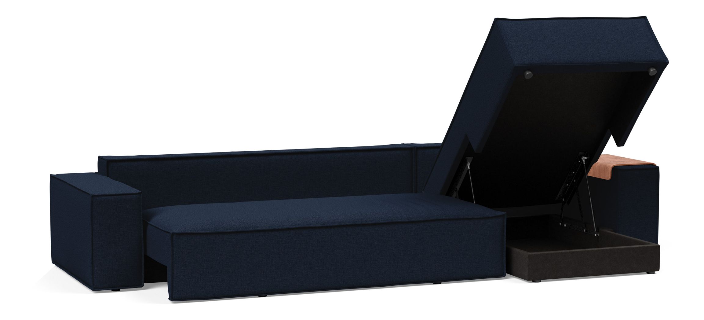 Newilla Sofa Bed with Lounger Reversable
