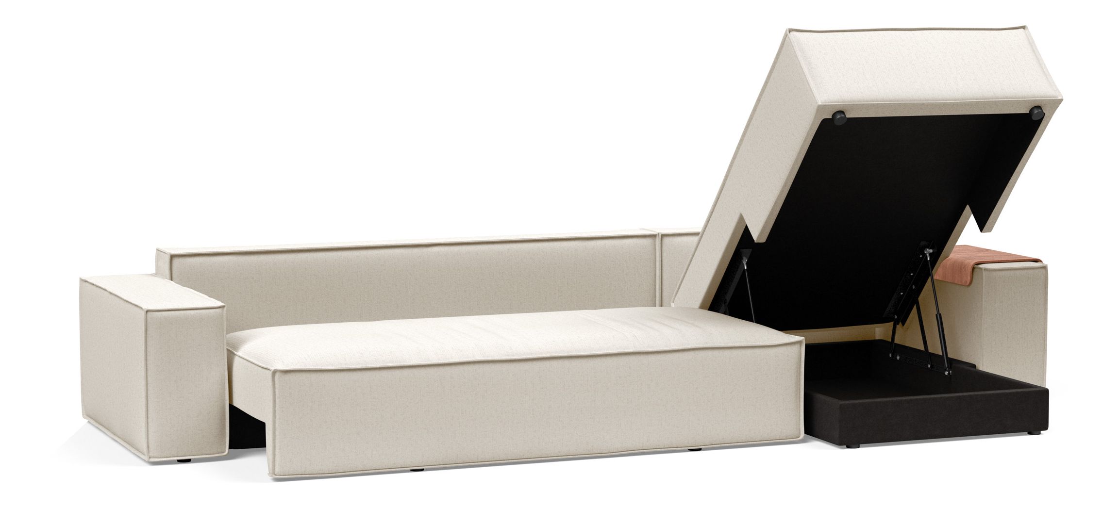 Newilla Sofa Bed with Lounger Reversable