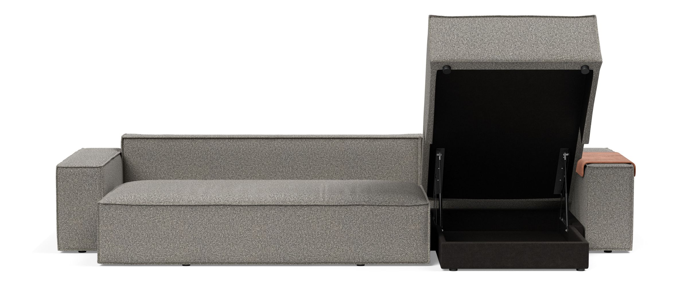 Newilla Reversible Storage Sleeper Sectional w/ Wide Arm Rests