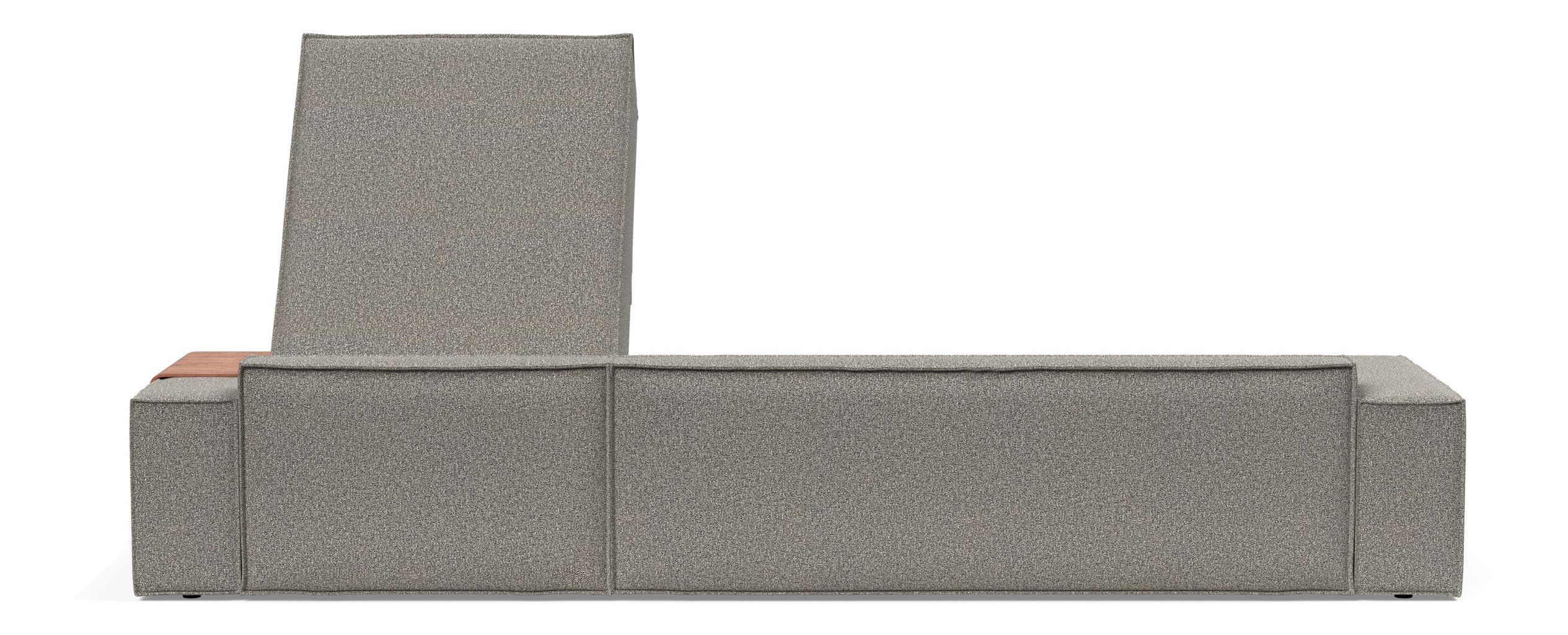 Newilla Polyester Fabric/Steel Reversible Storage Sleeper Sectional w/Wide Arm Rests