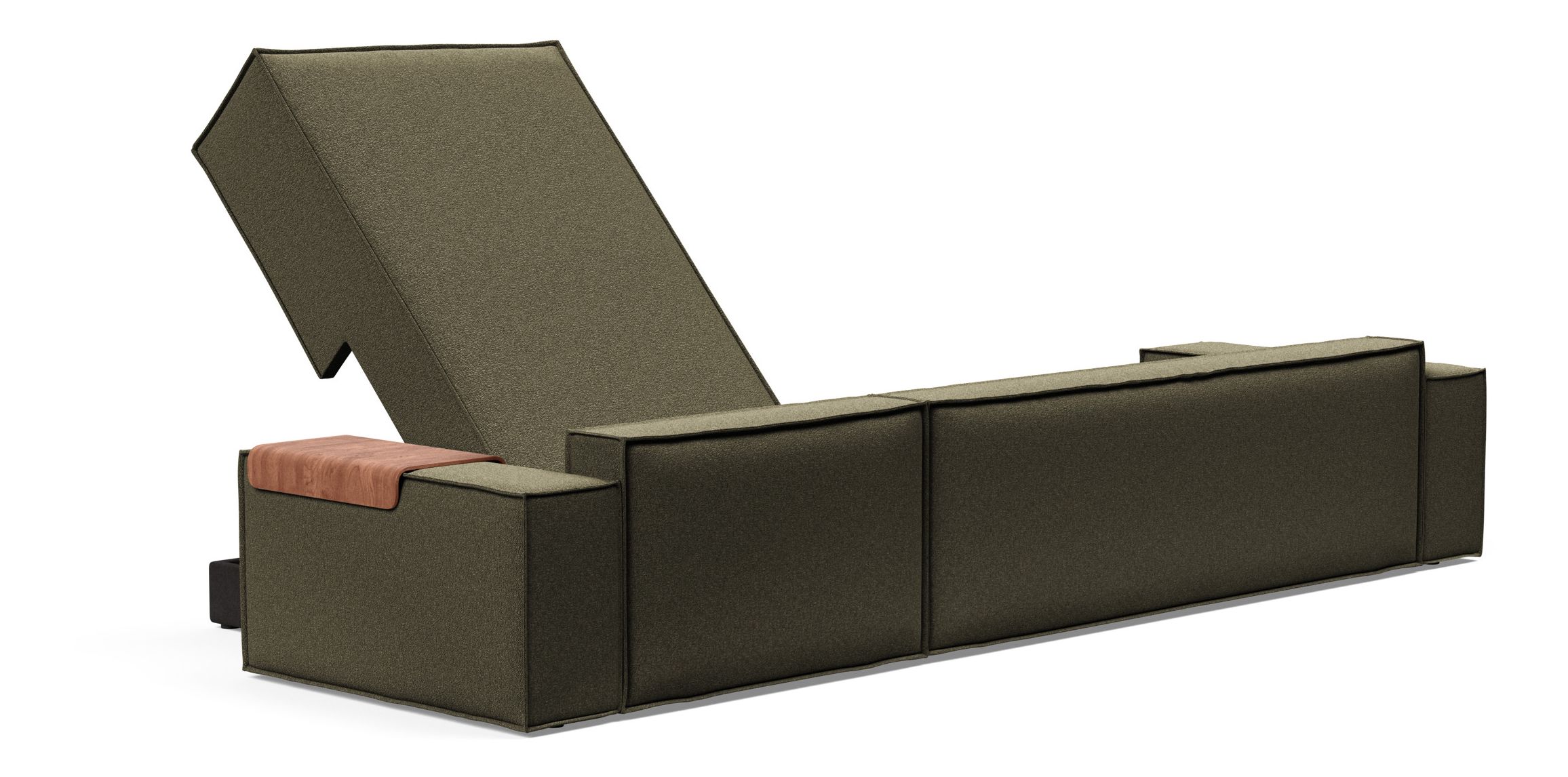 Newilla Reversible Storage Sleeper Sectional w/ Wide Arm Rests
