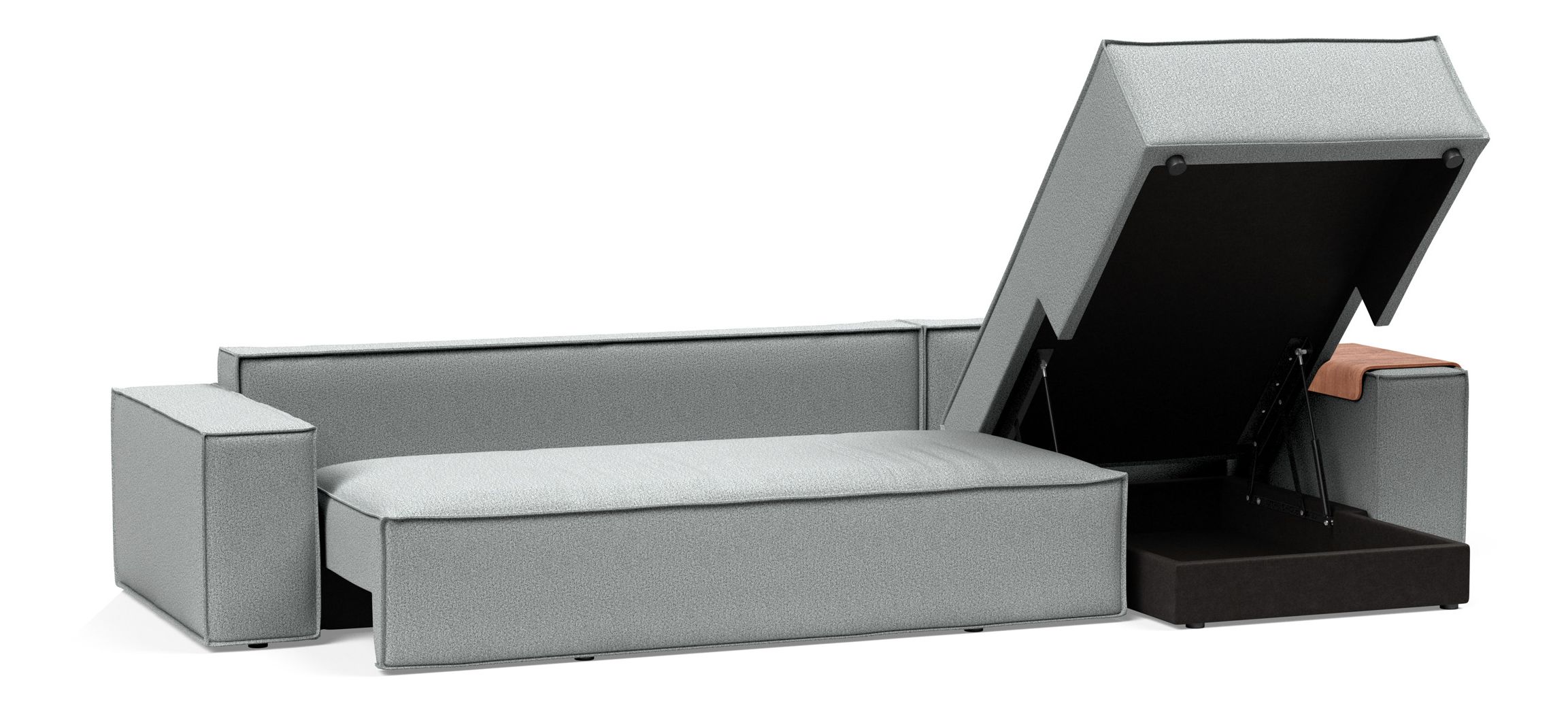 Newilla Sofa Bed with Lounger Reversable