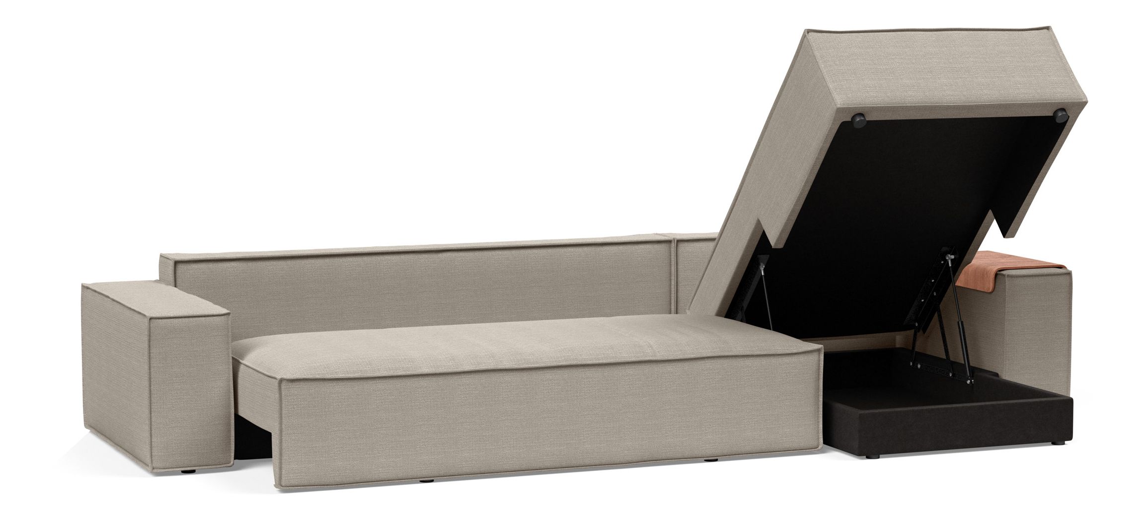 Newilla Sofa Bed with Lounger Reversable