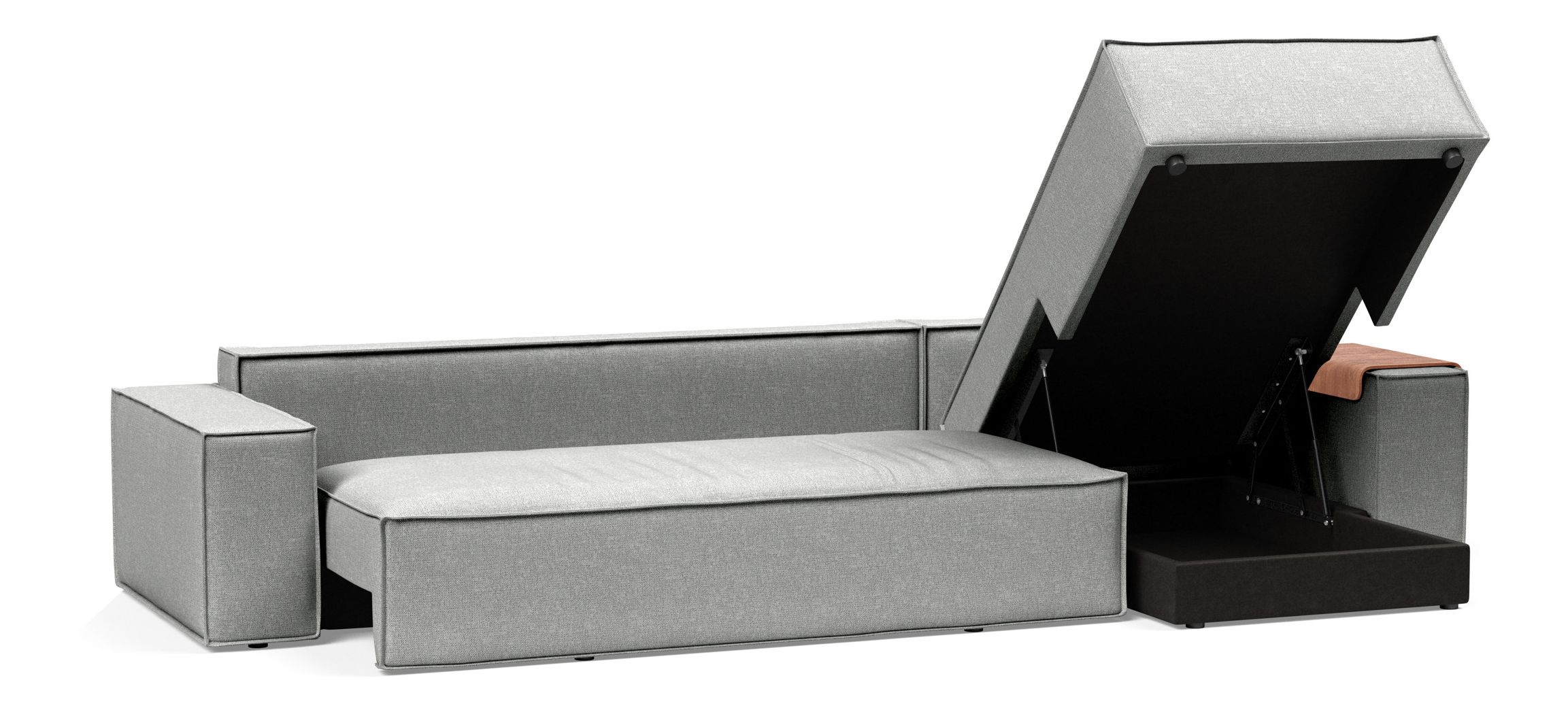 Newilla Sofa Bed with Lounger Reversable