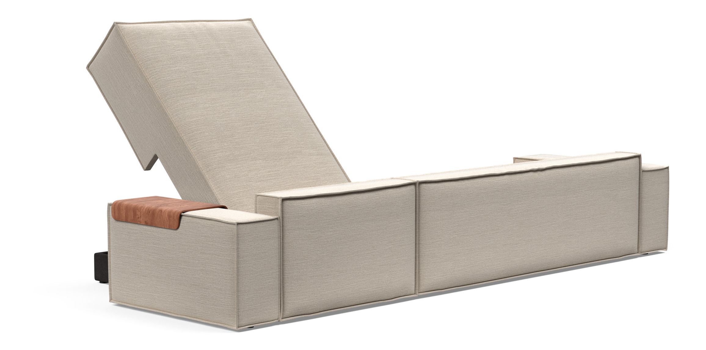 Newilla Reversible Storage Sleeper Sectional w/ Wide Arm Rests