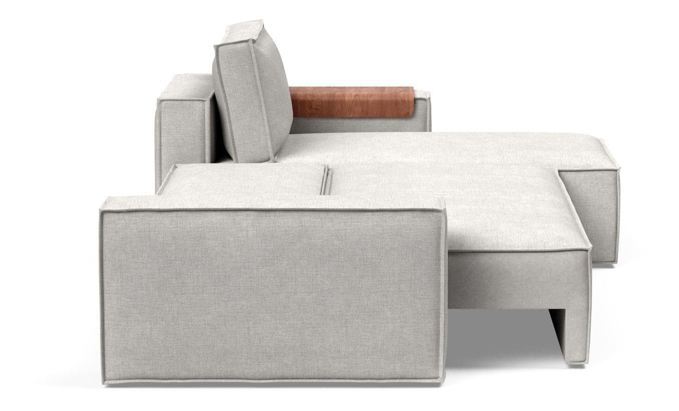 Newilla Reversible Storage Sleeper Sectional w/ Wide Arm Rests