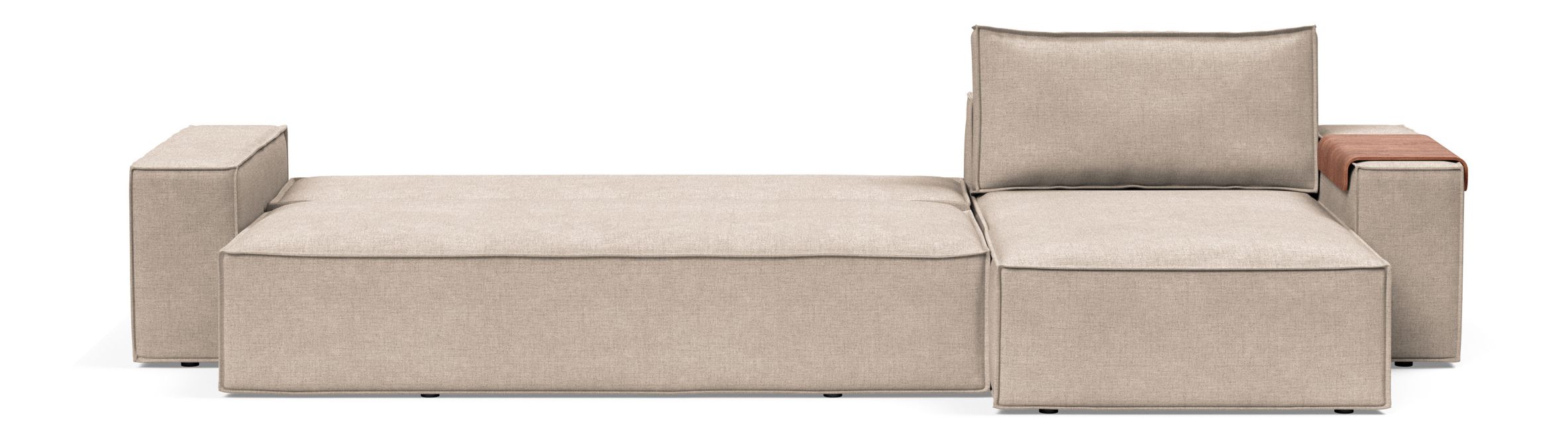 Newilla Reversible Storage Sleeper Sectional w/ Wide Arm Rests