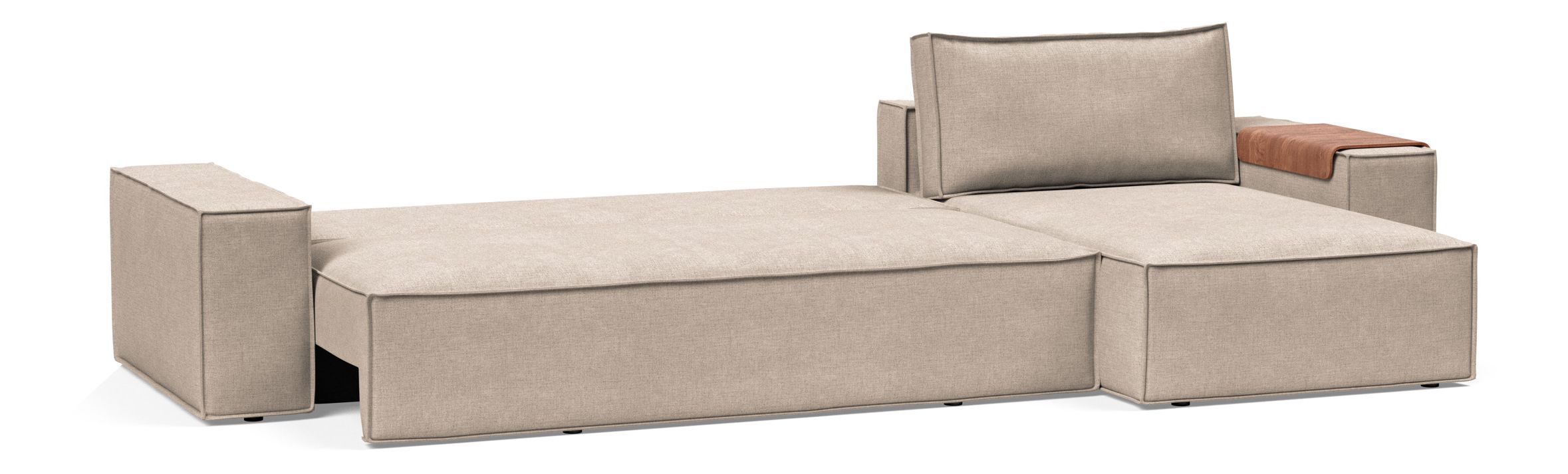 Newilla Reversible Storage Sleeper Sectional w/ Wide Arm Rests