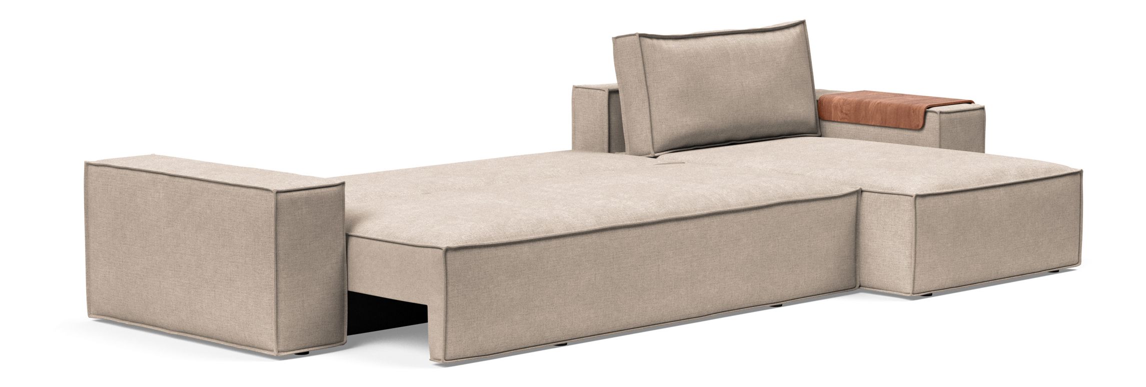 Newilla Reversible Storage Sleeper Sectional w/ Wide Arm Rests
