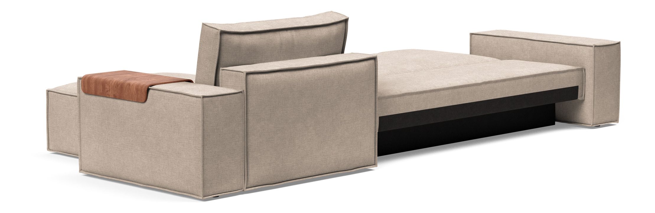 Newilla Reversible Storage Sleeper Sectional w/ Wide Arm Rests