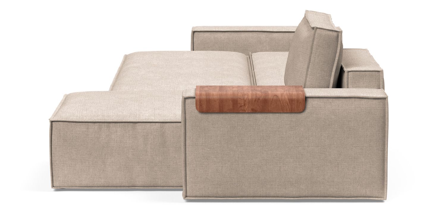 Newilla Reversible Storage Sleeper Sectional w/ Wide Arm Rests