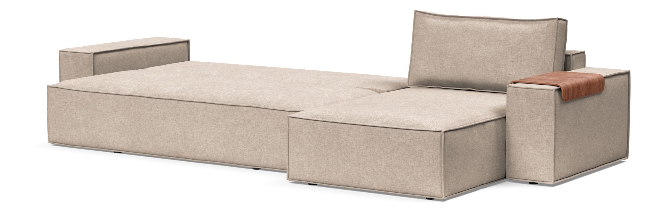 Newilla Reversible Storage Sleeper Sectional w/ Wide Arm Rests