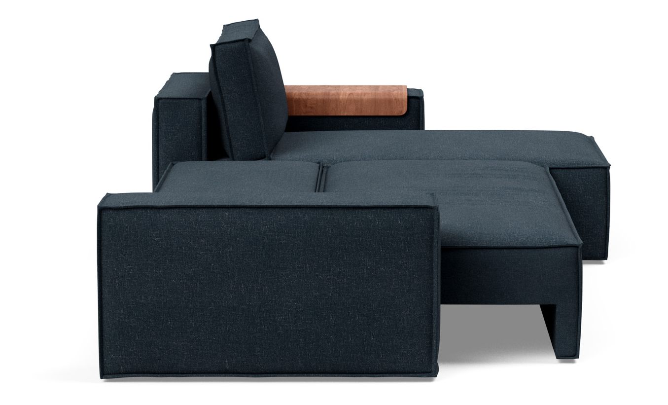 Newilla Reversible Storage Sleeper Sectional w/ Wide Arm Rests