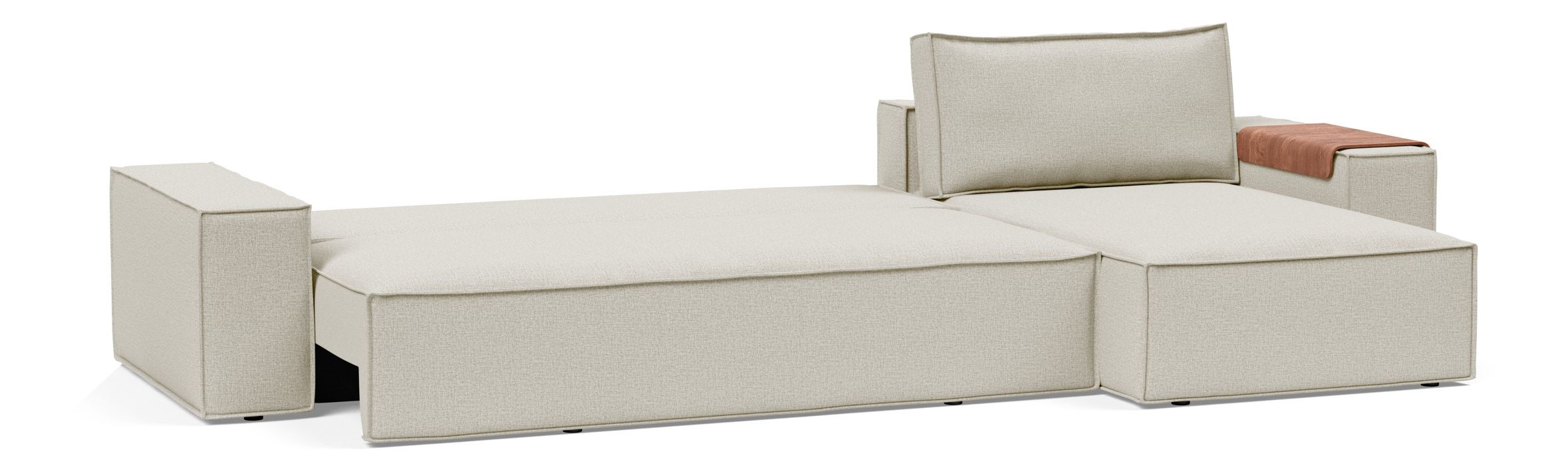 Newilla Reversible Storage Sleeper Sectional w/ Wide Arm Rests