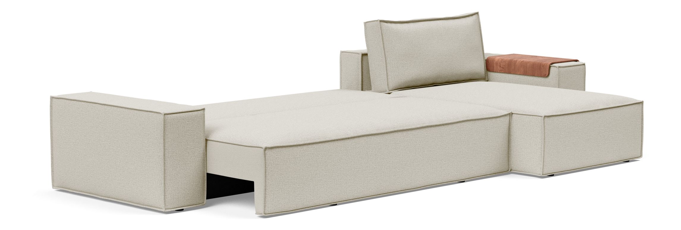 Newilla Reversible Storage Sleeper Sectional w/ Wide Arm Rests