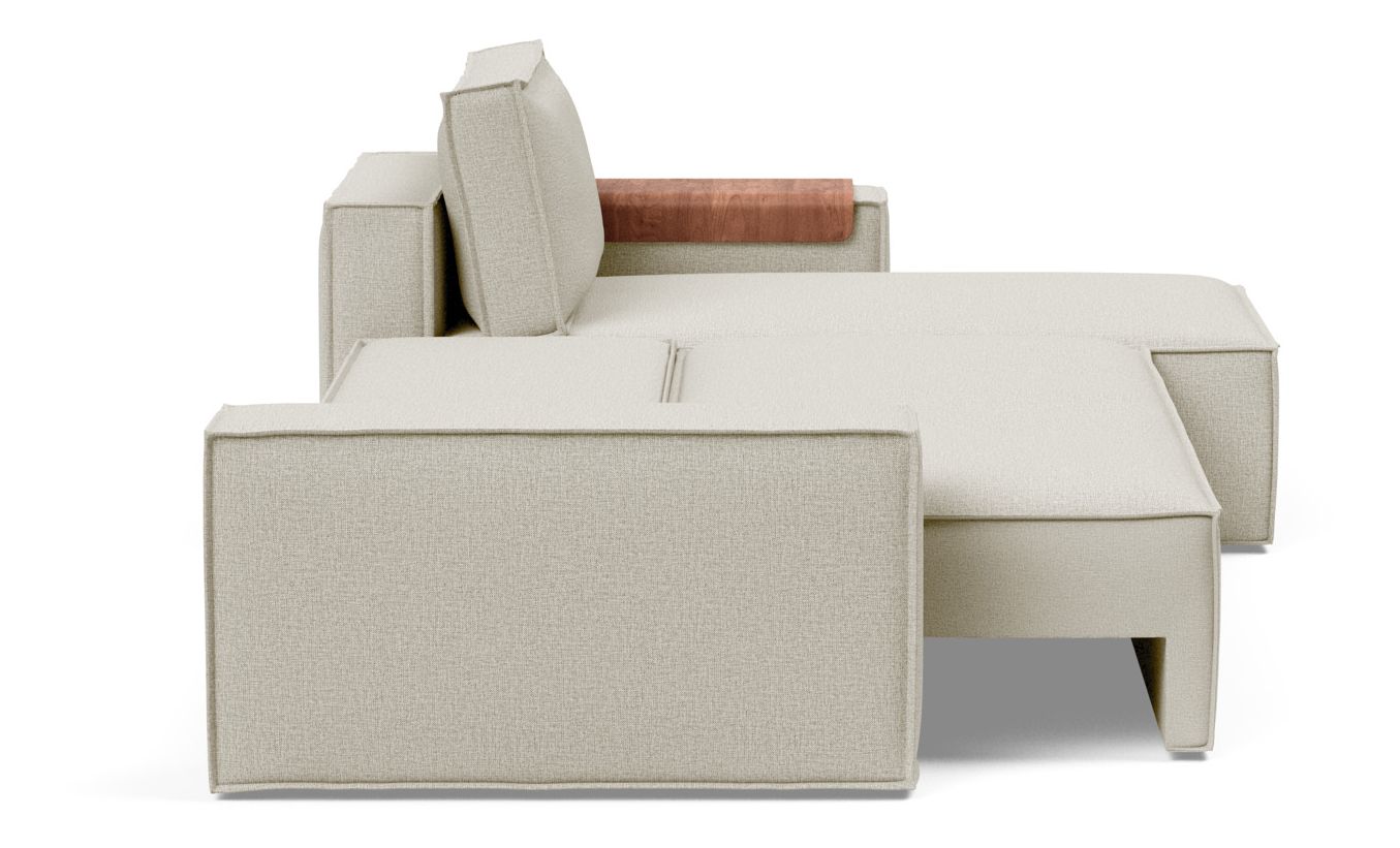 Newilla Reversible Storage Sleeper Sectional w/ Wide Arm Rests