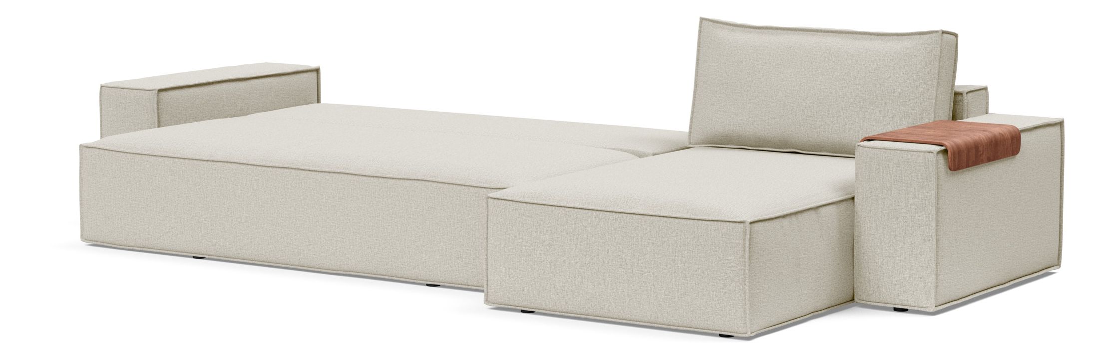 Newilla Reversible Storage Sleeper Sectional w/ Wide Arm Rests