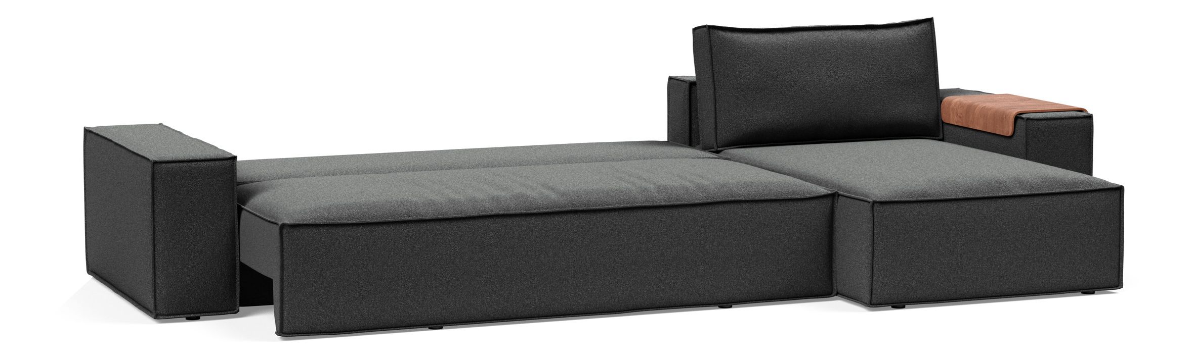 Newilla Reversible Storage Sleeper Sectional w/ Wide Arm Rests
