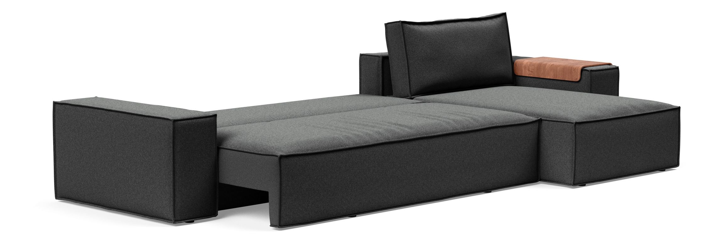 Newilla Reversible Storage Sleeper Sectional w/ Wide Arm Rests