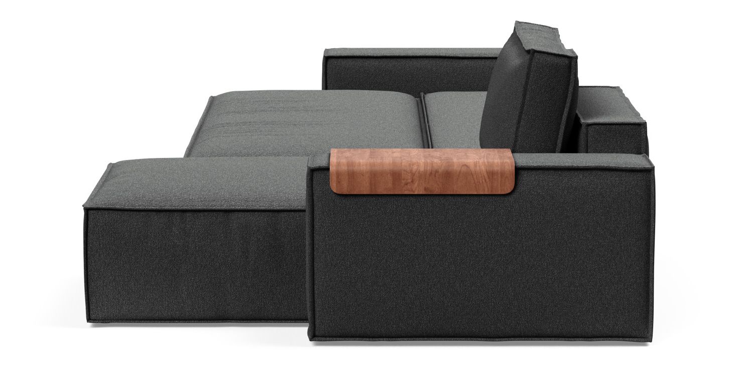 Newilla Reversible Storage Sleeper Sectional w/ Wide Arm Rests