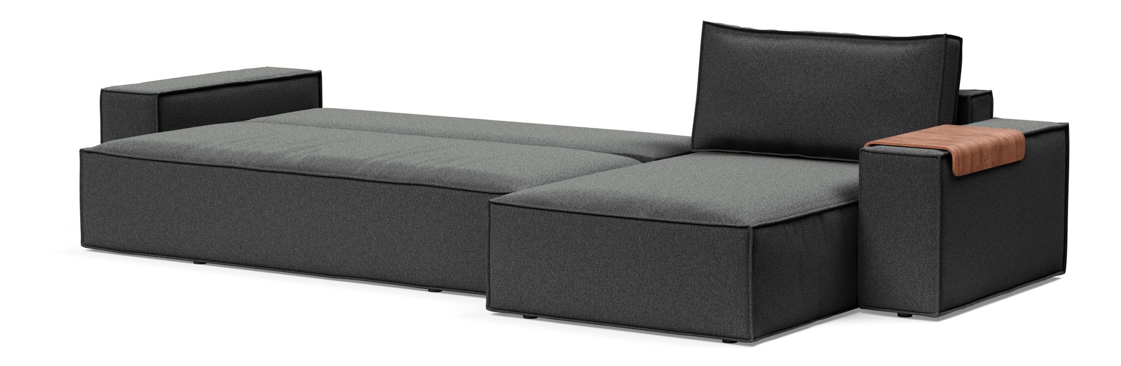 Newilla Reversible Storage Sleeper Sectional w/ Wide Arm Rests